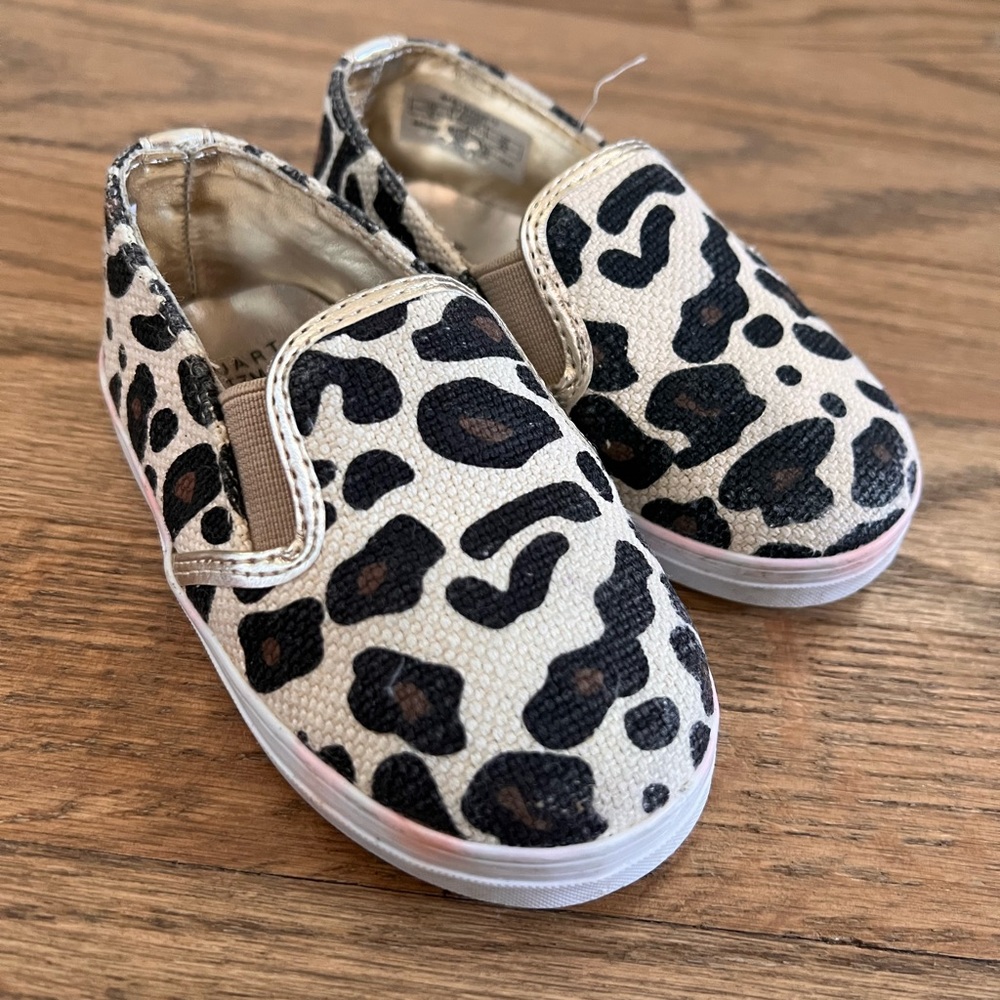 Stuart Weitzman leopard toddler slip on